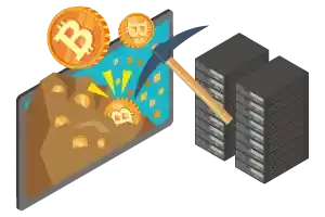 大電力を使用し、ただブロックのみを形成し、BTCを得るマイニング処理